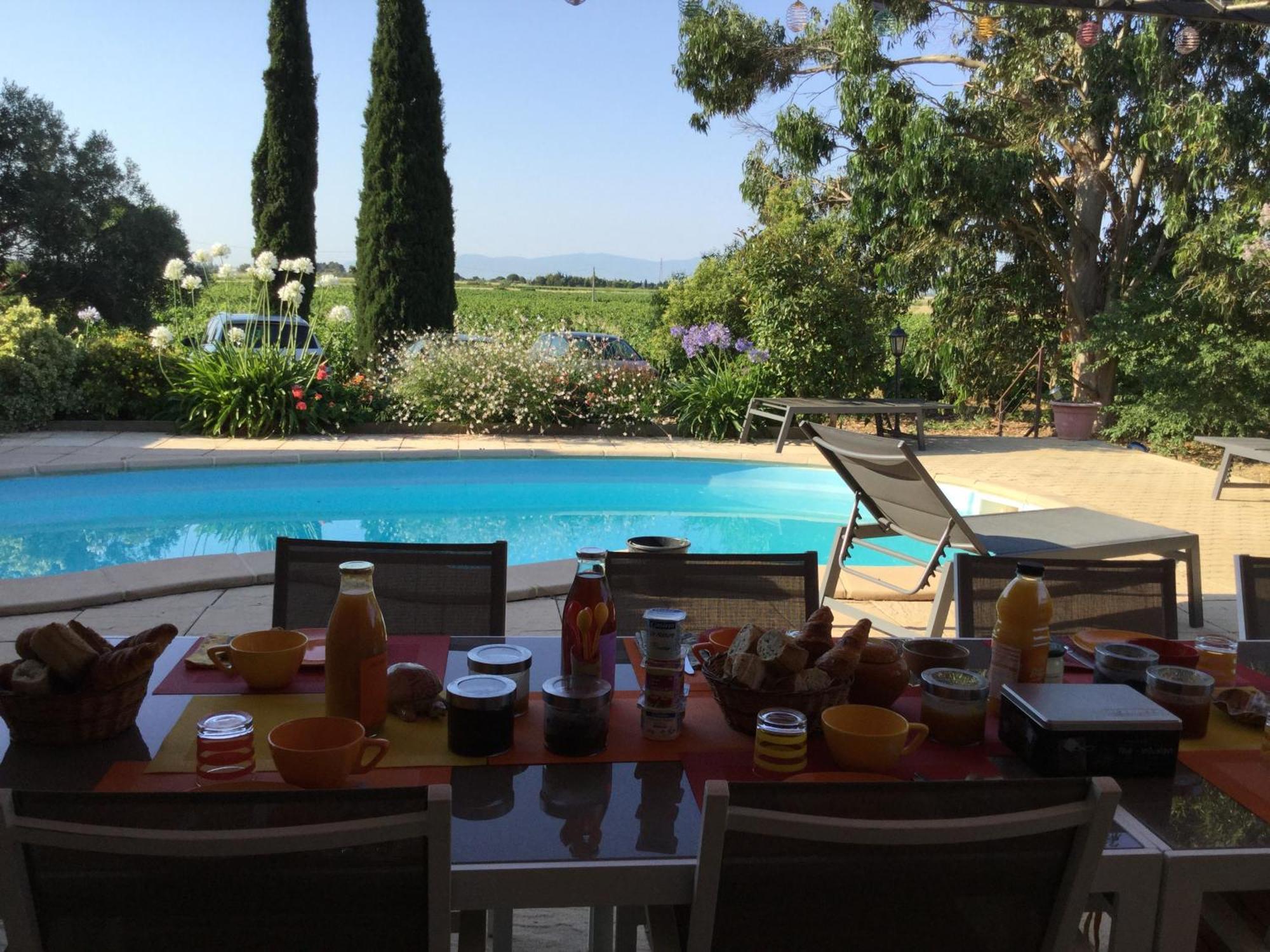 Bed and Breakfast Mas Soleil Et Vignes Saint-Hippolyte  Exterior foto